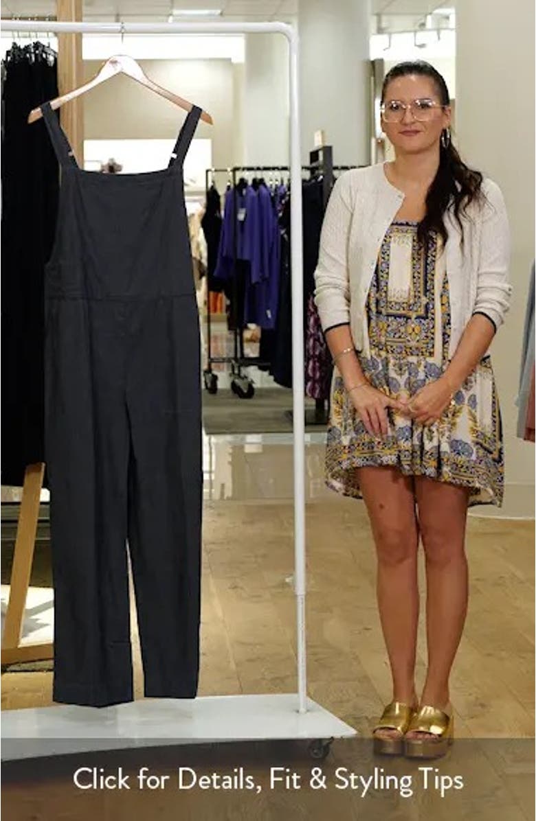 Ankle Denim Jumpsuit, sales video thumbnail