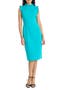 Ruffle Mock Neck Sheath Dress