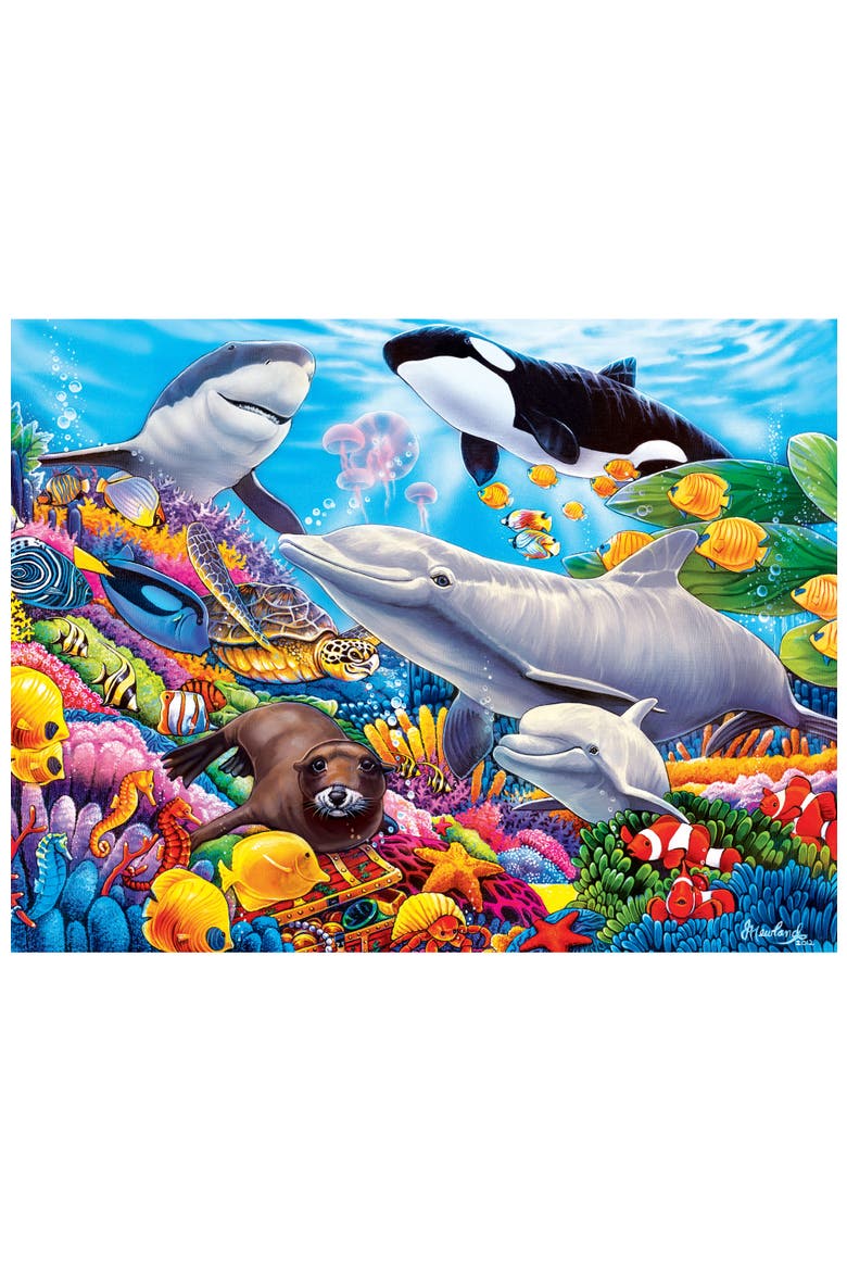 Undersea Friends 100 Piece Jigsaw Puzzle, Alternate, color, Multicolor