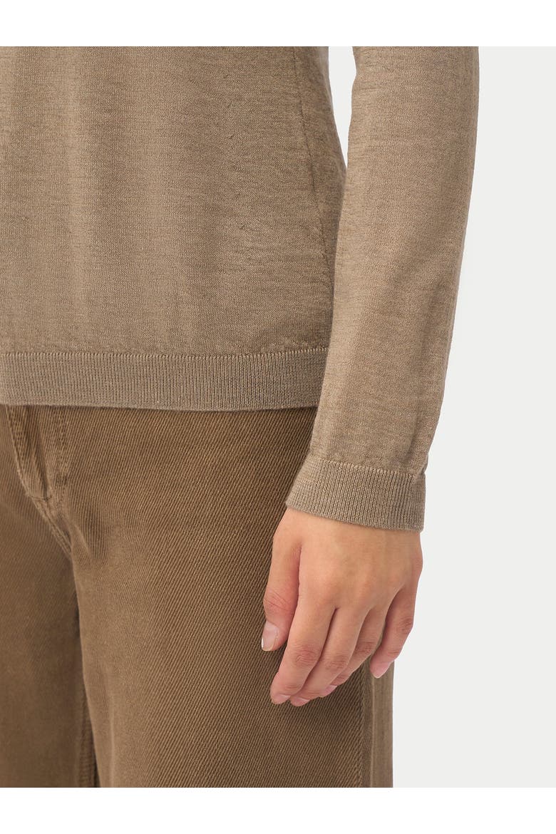 Cashmere Silk Turtleneck Sweater, Alternate, color, taupe