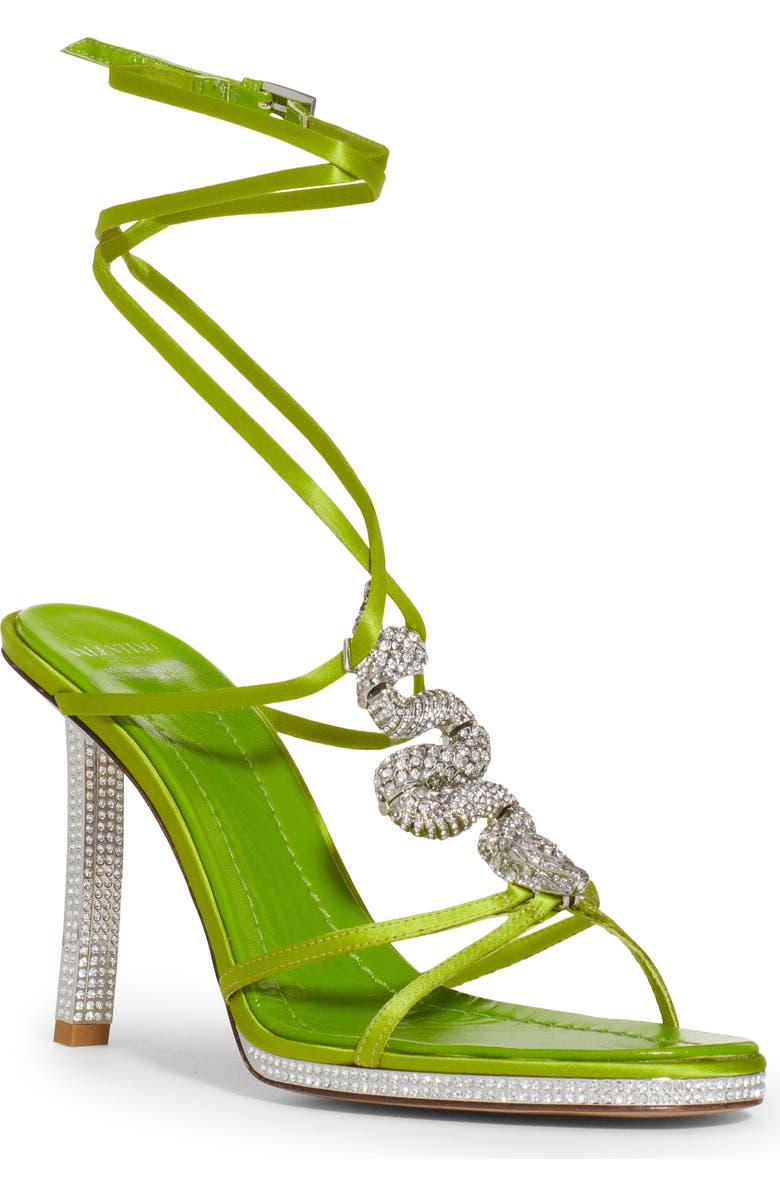 Valentino Garavani Divine Crystal Embellished Sandal, Main, color,