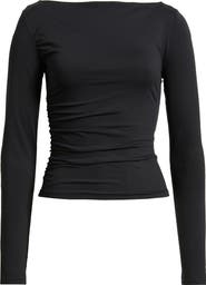 Open Edit Ruched Side Top