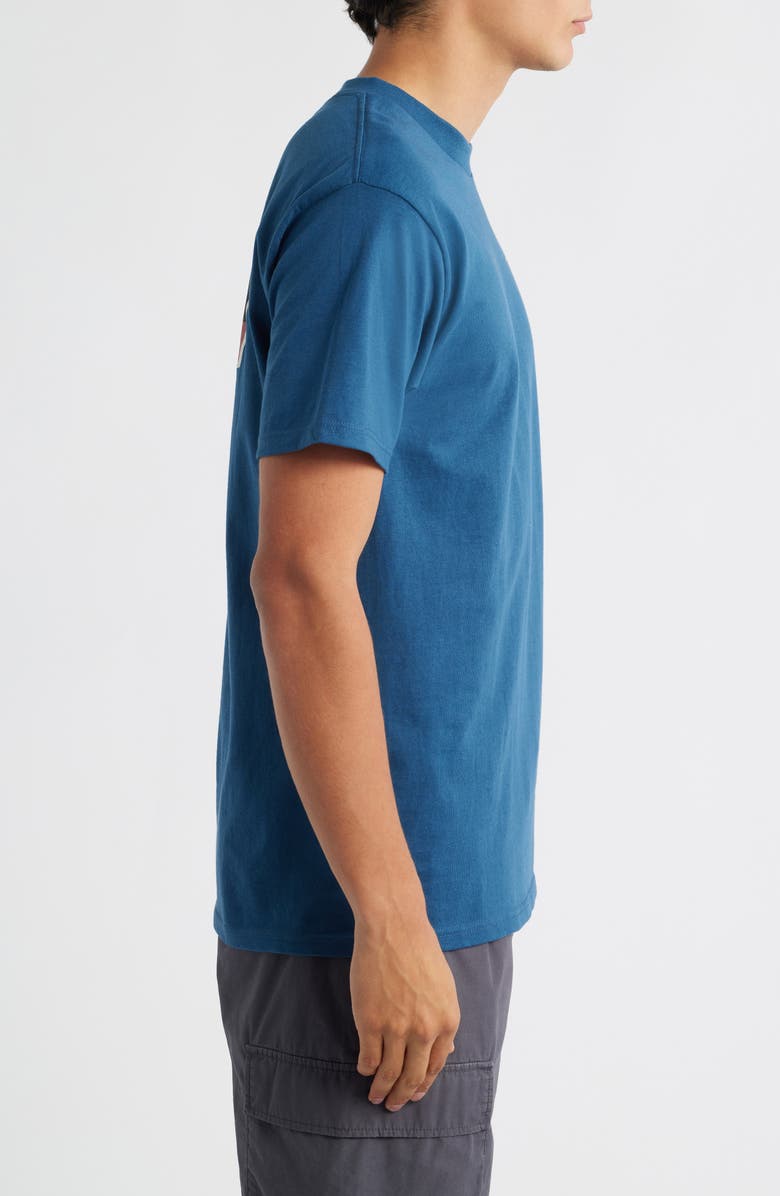 Brixton Regal Cotton Logo Graphic T-Shirt, Alternate, color, Harbor Blue/ Black/ Stone