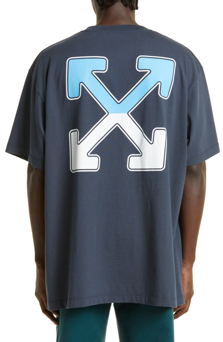 Off-White Between Arrow Oversized Cotton Graphic Tee, Alternate, color,