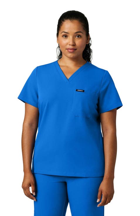 Rhena Women's 1-Pocket Slim V-Neck Scrub Top