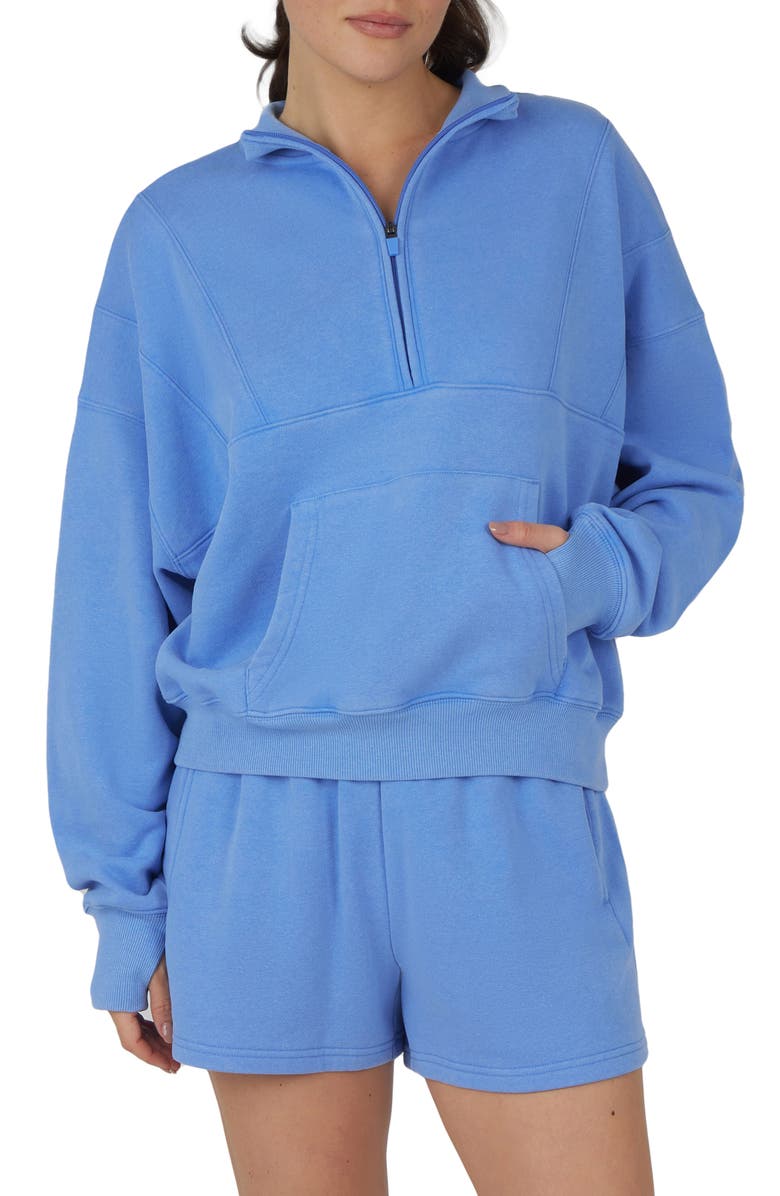 YOGALICIOUS Cozy Retreat Quarter Zip Fleece Pullover & Shorts 2