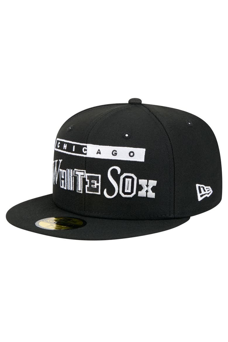 Men's New Era Black Chicago White Sox Ransom 59FIFTY Fitted Hat, Main, color, Black