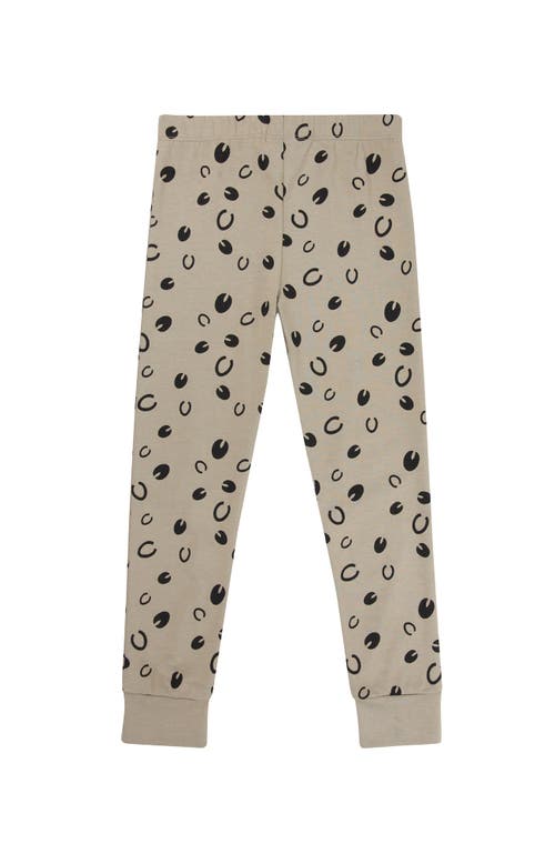 Turtledove London Kids Organic Cotton Equestrian Print Leggings In Nude