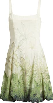 Julia Jordan Tropical Print Minidress