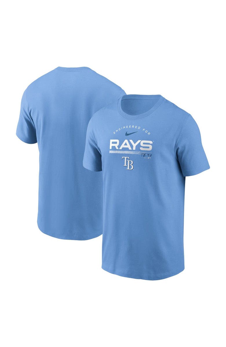 Nike Men's Nike Light Blue Tampa Bay Rays Team Engineered Performance T-Shirt, Main, color, 