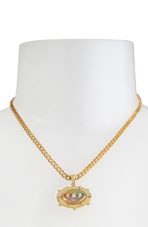 KURT GEIGER KURT GEIGER LONDON EVIL EYE PENDANT NECKLACE