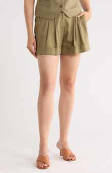 DKNY Linen Blend Shorts