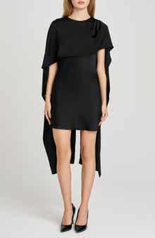 WAYF x Sara Walker Elle Capelet Satin Minidress