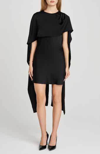 WAYF x Sara Walker Elle Capelet Satin Minidress