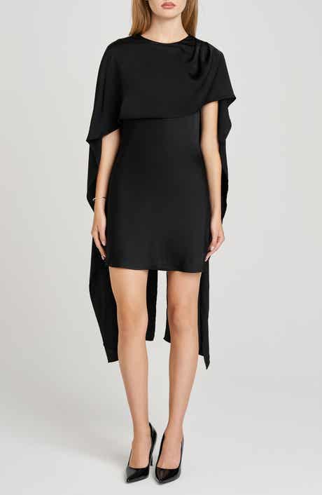 WAYF x Sara Walker Elle Capelet Satin Minidress