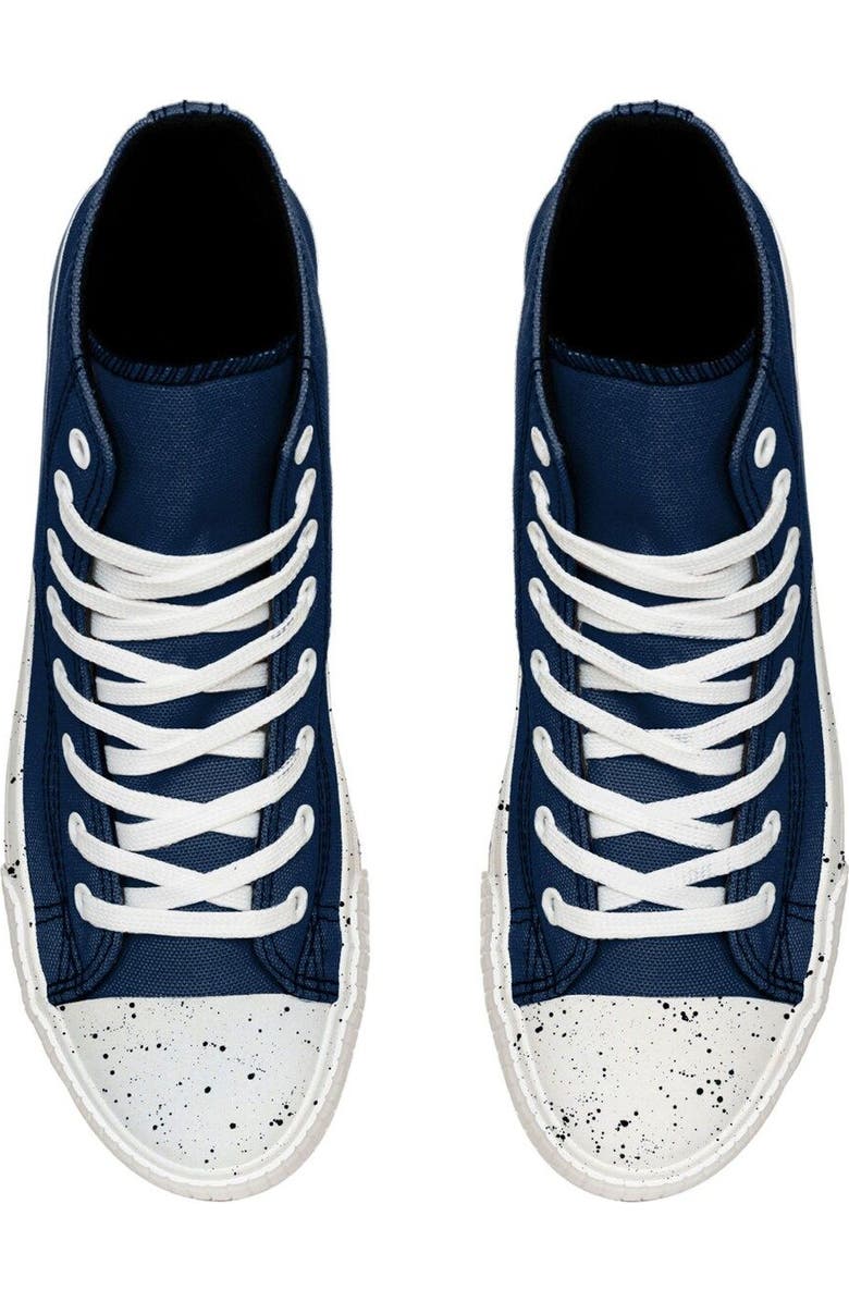 FOCO Men's FOCO Denver Broncos Paint Splatter High Top Sneakers, Alternate, color,