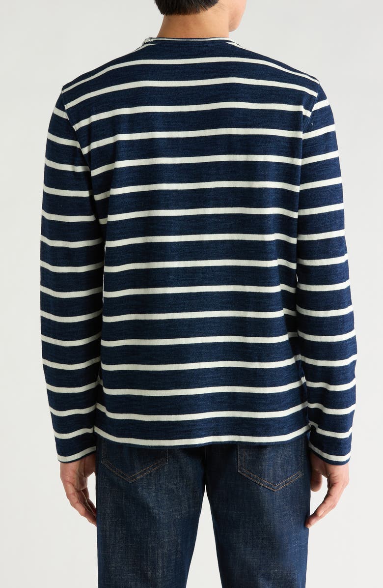 AG Danny Stripe Long Sleeve Top, Alternate, color, Navy/Natural Stripe