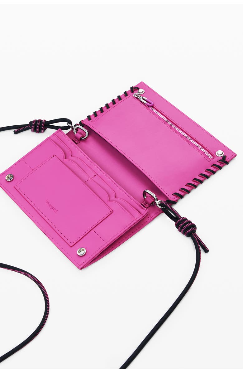 Desigual Others Faux Leather Crossbody Bag, Alternate, color, Fuchsia