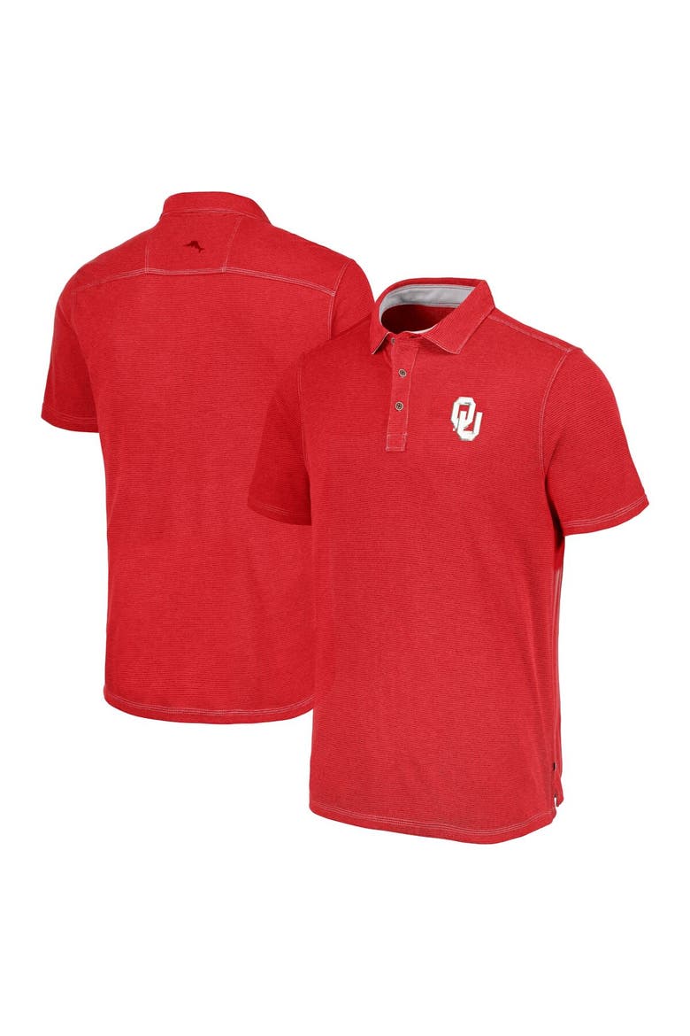 Men's Tommy Bahama Crimson Oklahoma Sooners Paradiso Cove Polo, Main, color, Crimson