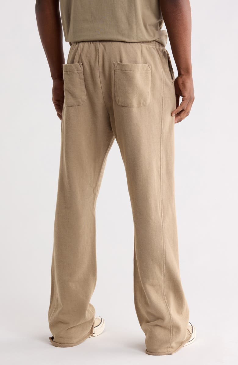 HONOR THE GIFT Embroidered Flare Leg Sweatpants, Alternate, color, Pebble