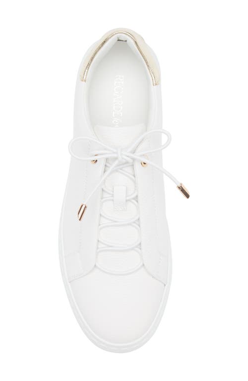 Regarde Le Ciel Nathaly Platform Sneaker In White/plati 7549