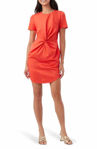Trina Turk Twist Front U-Hem Sheath Dress