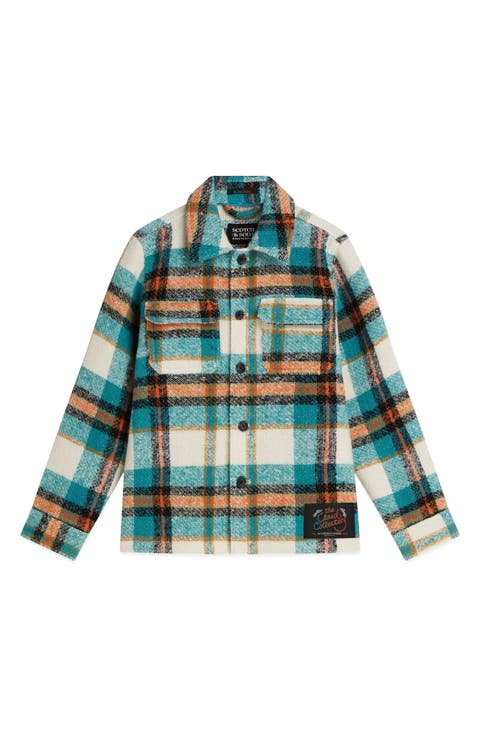 Kids' Boucle Relaxed Fit Overshirt