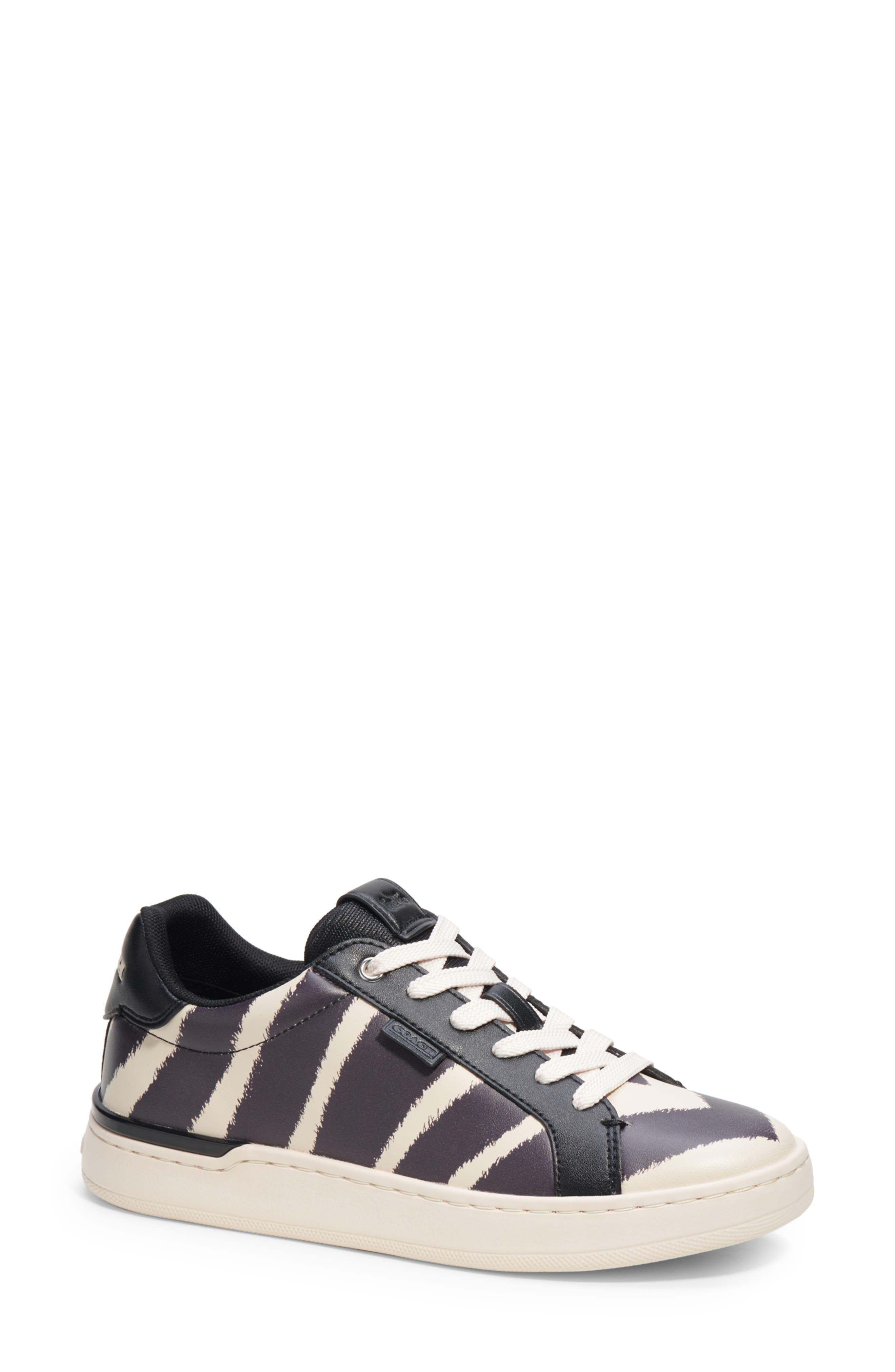 COACH Lowline Zebra Print Sneaker, Main, color, 
