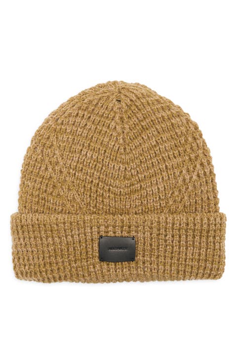 Angled Stitch Marled Beanie