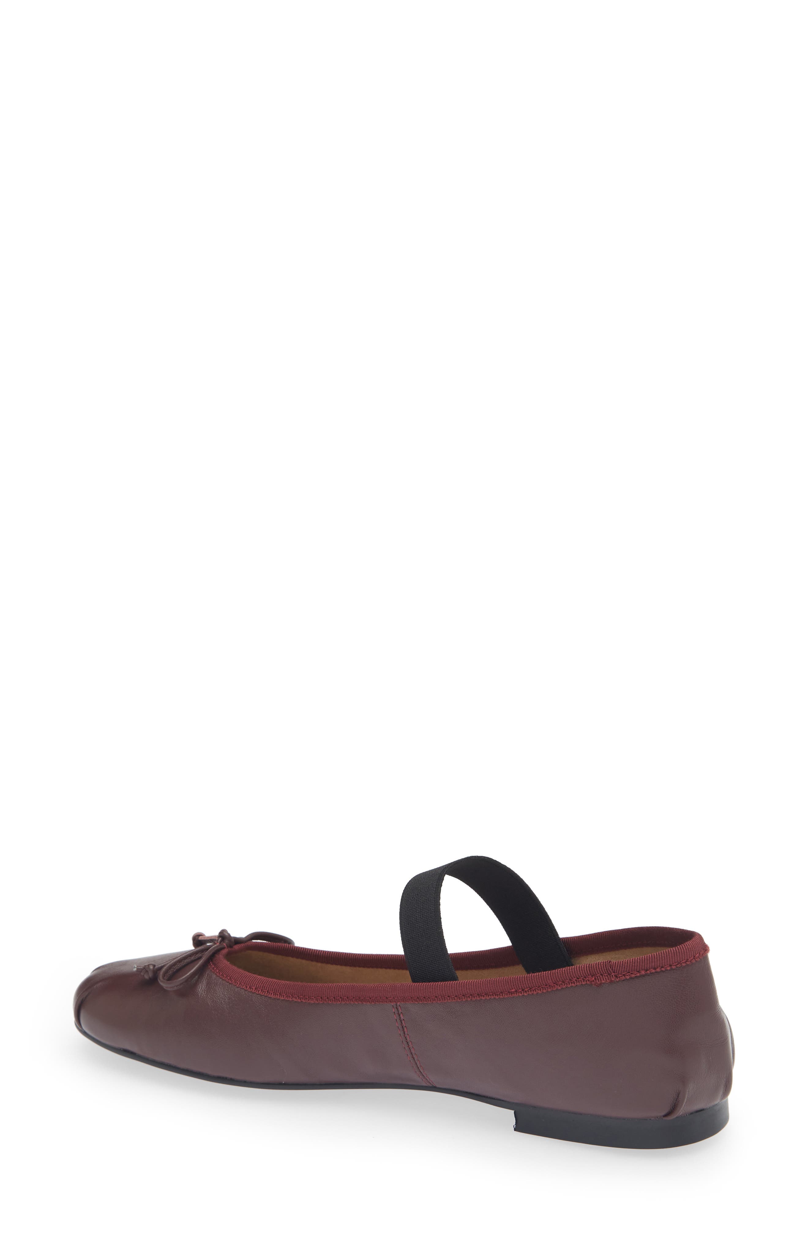 Caspian Mary Jane Flat, Alternate, color, VINO NAPPA
