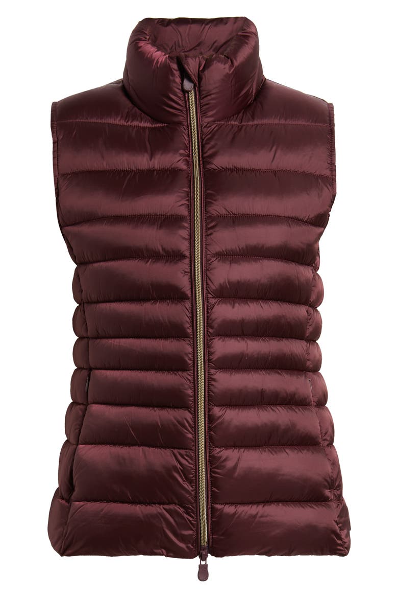 Lynn Quilted Puffer Vest, Alternate, color, WINE RED