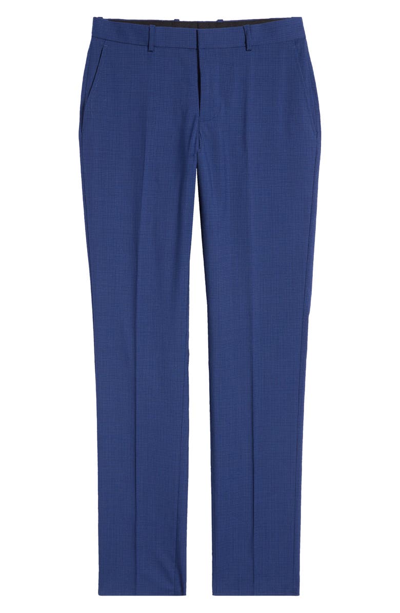 Nordstrom Trim Fit Wool Trousers, Alternate, color,