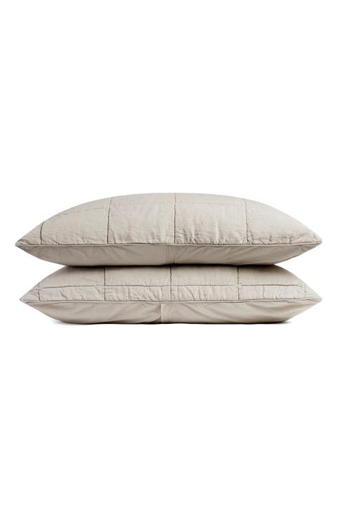 Linen Box Quilted Sham Set