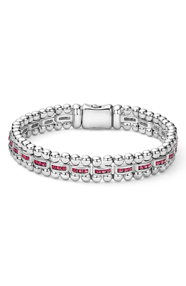 LAGOS Caviar Spark Link Bracelet, Main, color, Silver