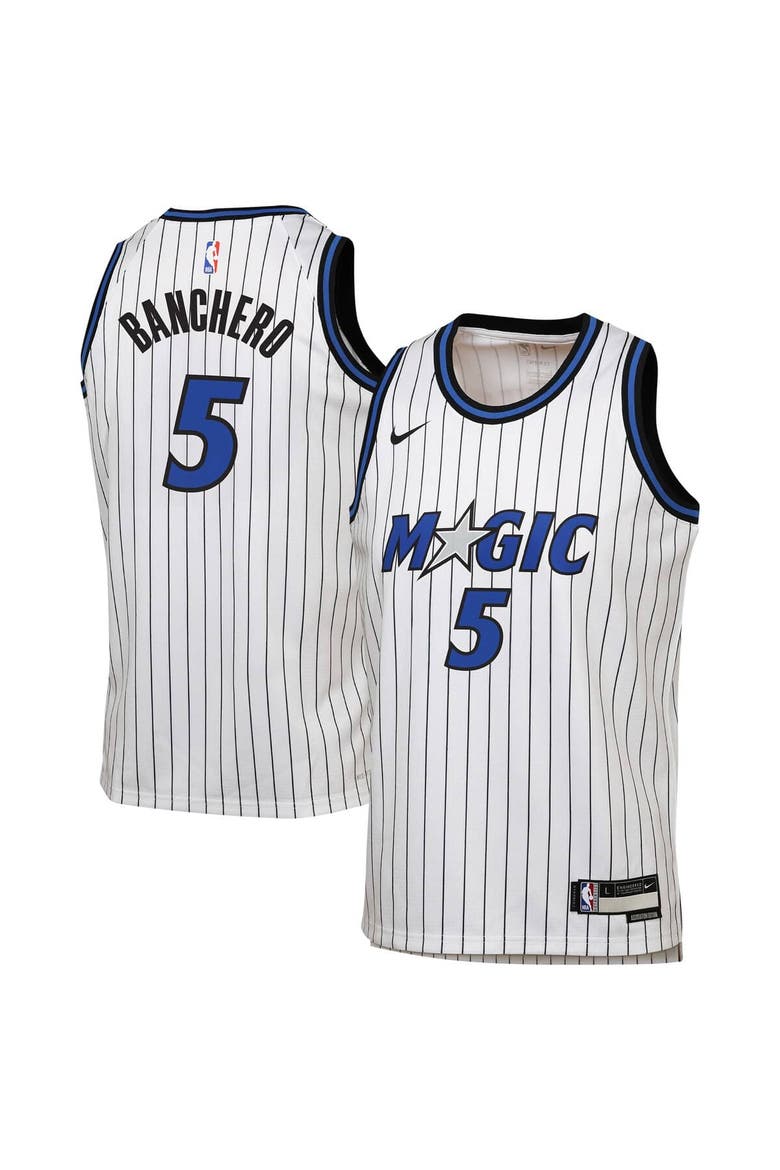 Youth Nike Paolo Banchero White Orlando Magic Swingman Player Jersey - Association Edition, Main, color, White