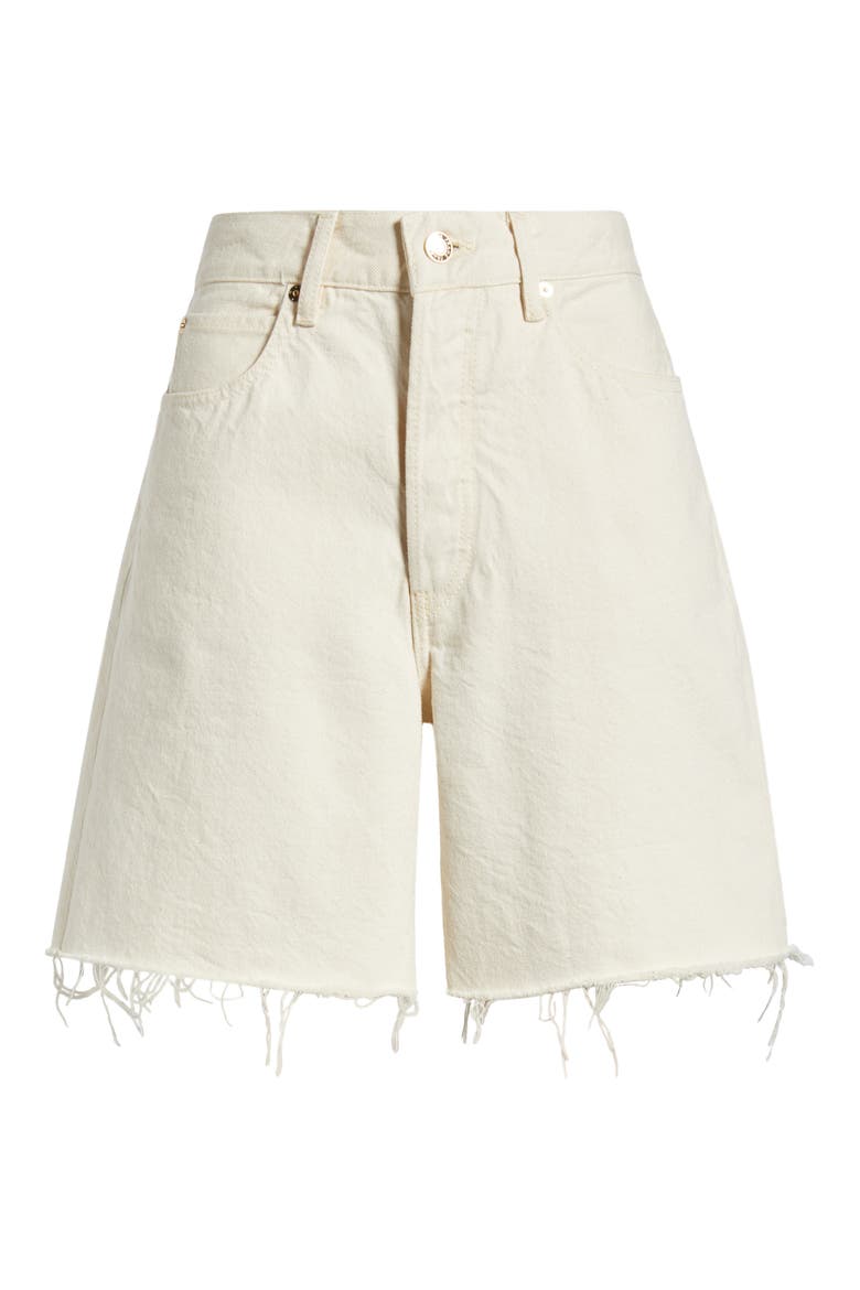 The Timeless Cutoff Denim Shorts, Alternate, color, MILKSHAKE