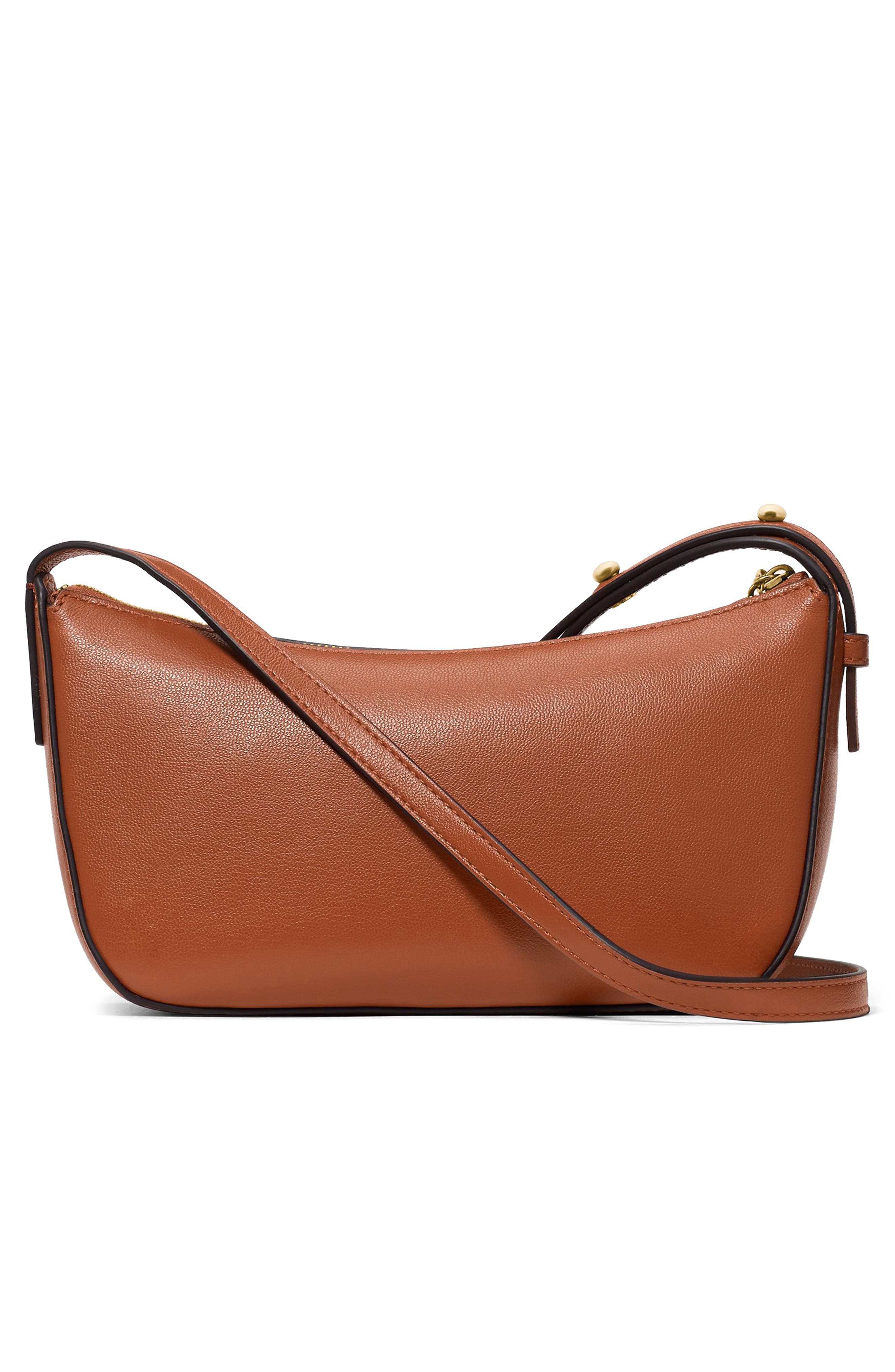 halo fine grain leather crossbody bag, Alternate, color, SOUTHWEST DESERT
