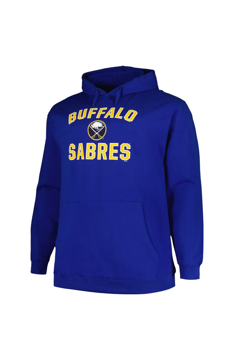PROFILE Men's Profile Royal Buffalo Sabres Big & Tall Arch Over Logo Pullover Hoodie, Alternate, color, 
