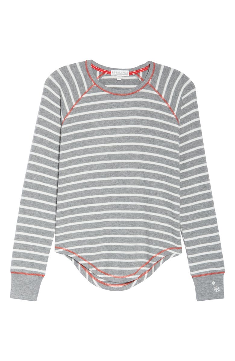 PJ Salvage Joyful Stripe Pajama Top, Alternate, color,