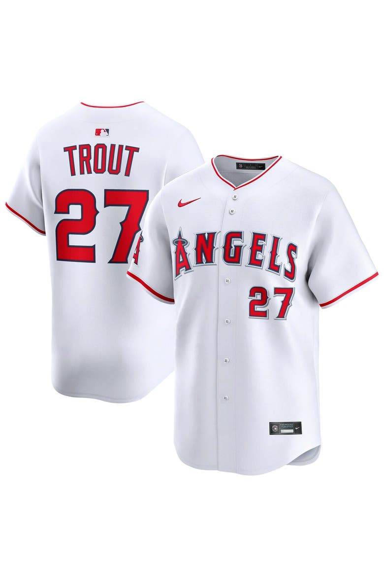 Men's Nike Mike Trout White Los Angeles Angels Home Limited Player