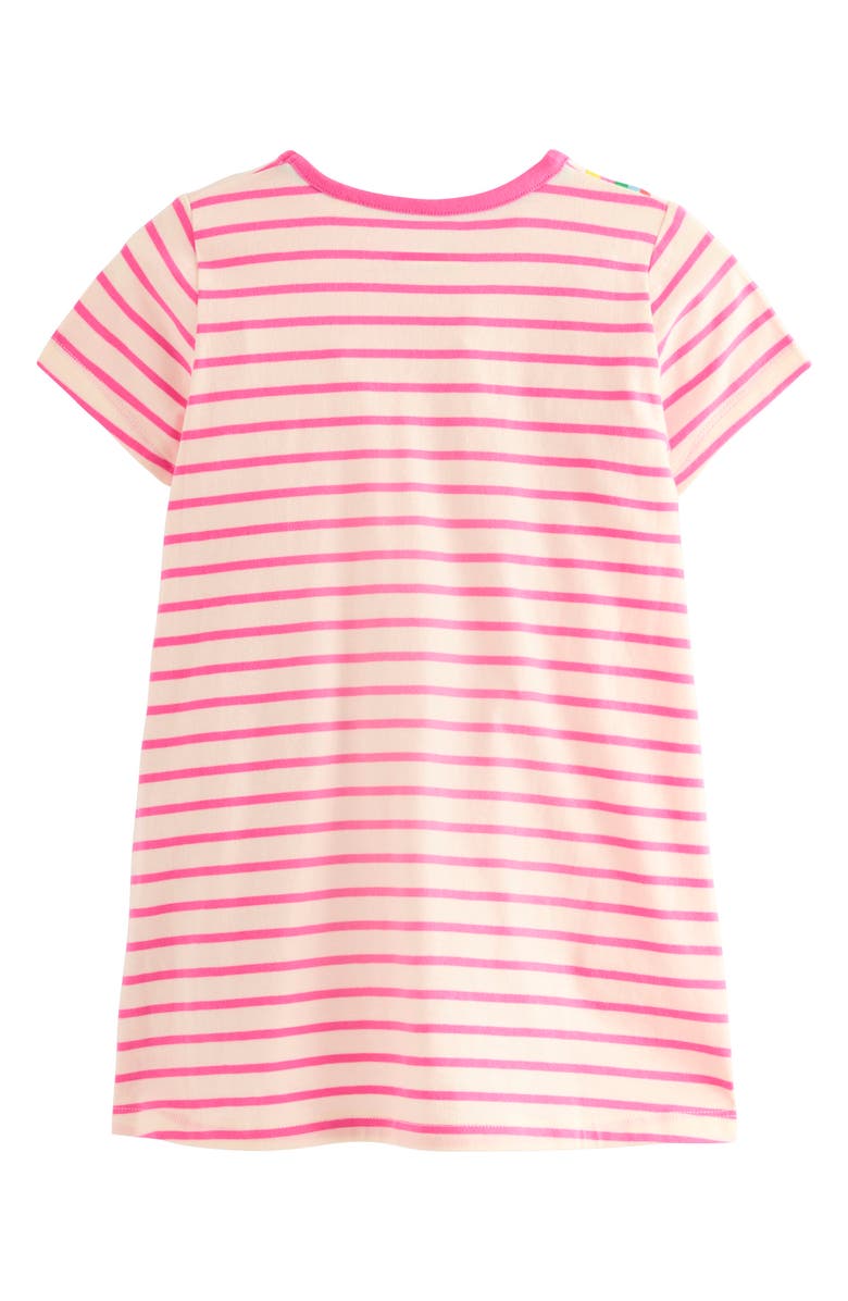 Mini Boden Kids' Stripe Pocket Appliqué Cotton Tunic, Alternate, color, 