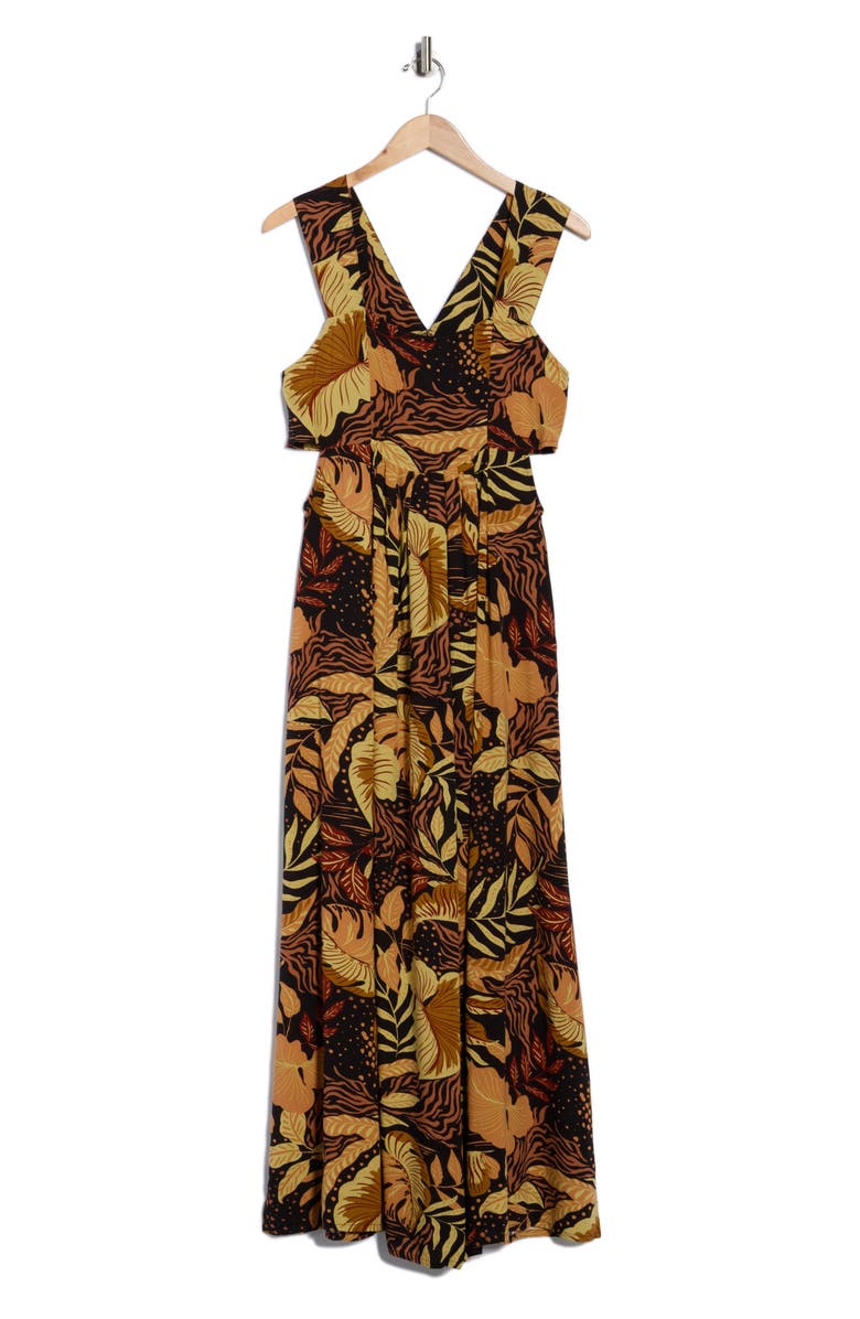 Amuse Society Fascination Woven Tank Dress, Alternate, color, Black