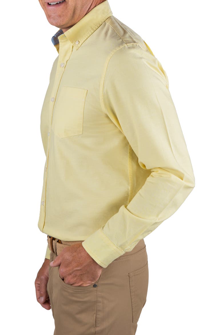 Classic Fit Cotton Oxford Button-Down Shirt, Alternate, color, YELLOW