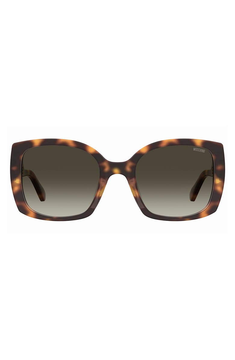 Moschino 54mm Gradient Square Sunglasses, Main, color, 005L-Ha