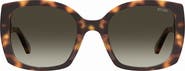 Moschino 54mm Gradient Square Sunglasses