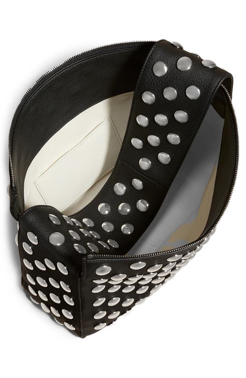 Khaite Elena Stud Detail Shoulder Bag In Black