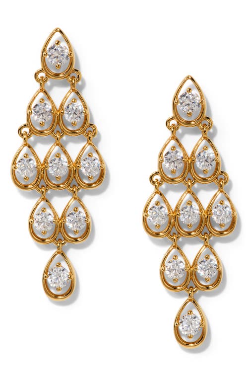 Nadri It Girl Kite Cubic Zirconia Drop Earrings In Gold