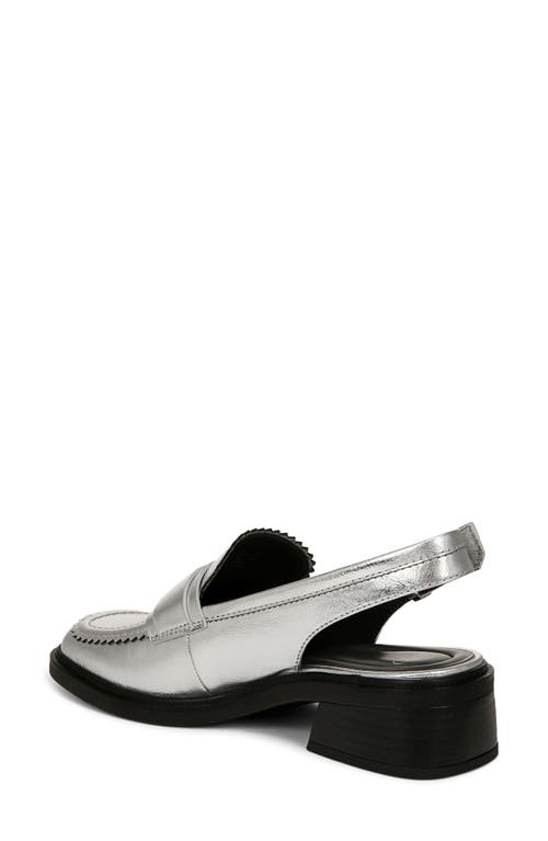 Sarto By Franco Sarto Gianna Slingback Loafer In Silver