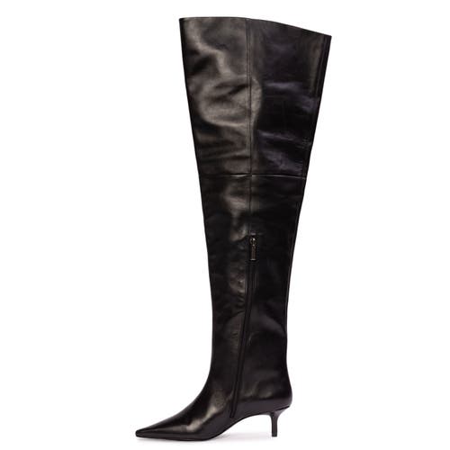 Black Suede Studio Kira 50 Thigh High Boot In Black
