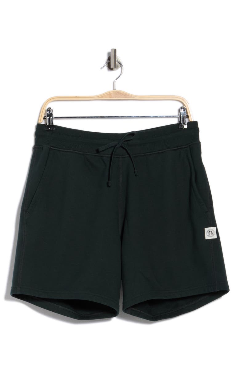 Reigning Champ French Terry Sweat Shorts, Main, color, Petrol